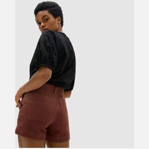 Everlane High Waist Rosewood Shorts